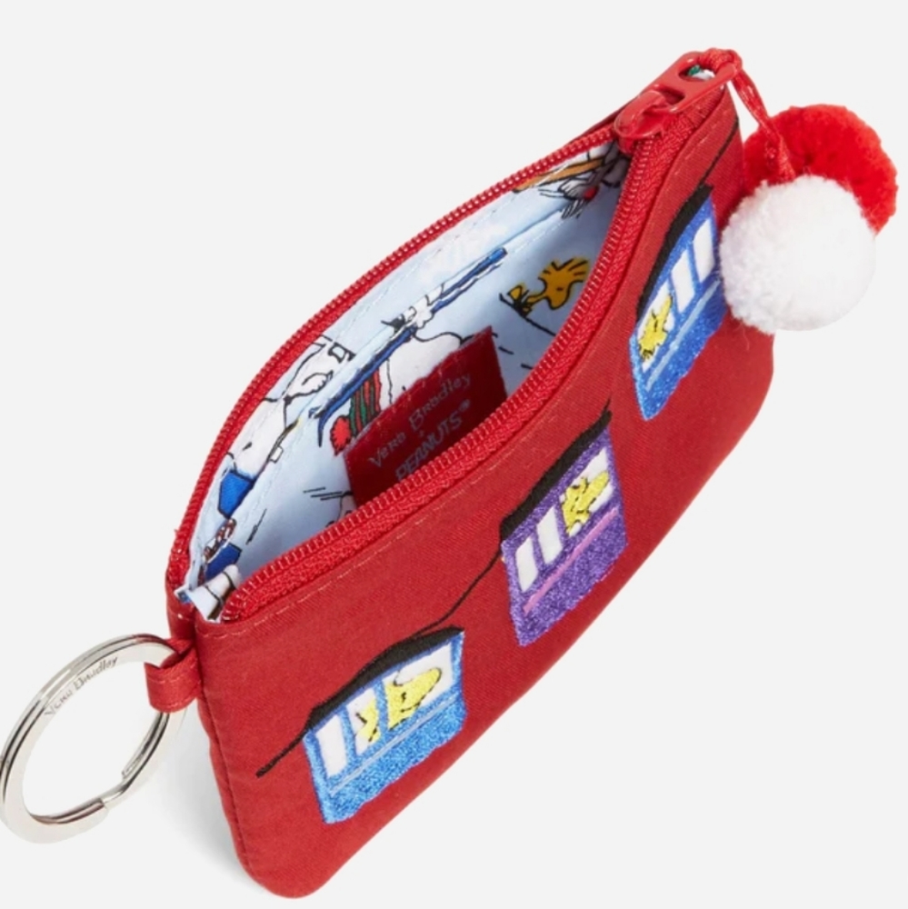 Vera Bradley Peanuts Woodstock Ski Lift Zip ID & Lanyard